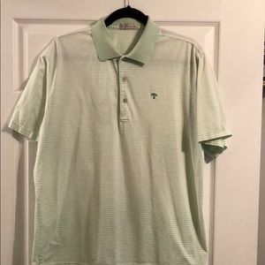 Peter Millar Polo Shirt Medium, Palm logo, Green